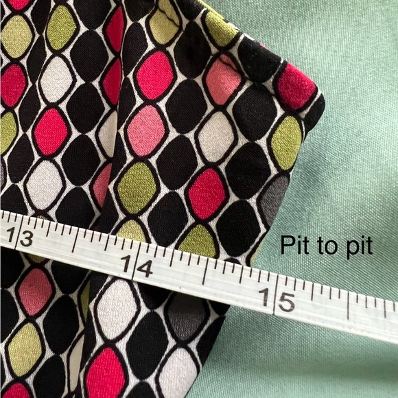 East 5th Retro Green & Pink A-Line Petite Dress - Picture 6 of 8